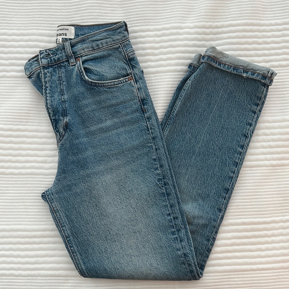 Reformation Liza Ultra High Rise Straight Jeans